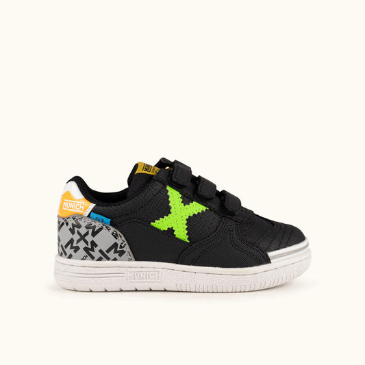 Deportivo Munich 1514467 G-3 Kid Velcro Sala Negro