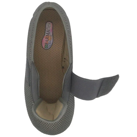 Zaatilla FARMAFLEX 2794 VELCRO REJILLA GRIS