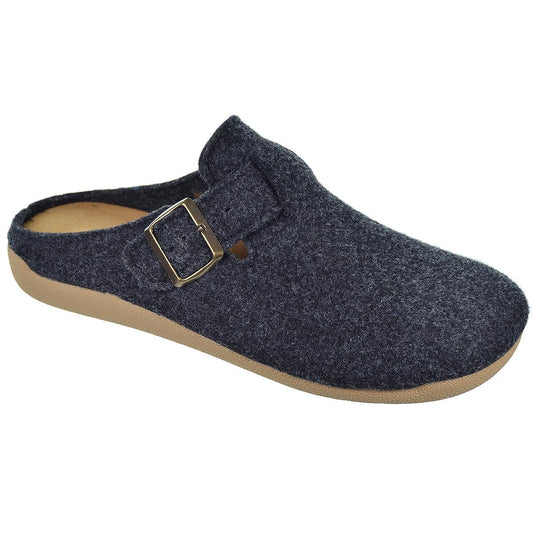 Zapatilla Calzamur 30371 Descalza Hebilla Tweed Marino