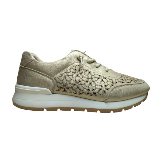 Deportivo Flexpies 321 Oro Piel