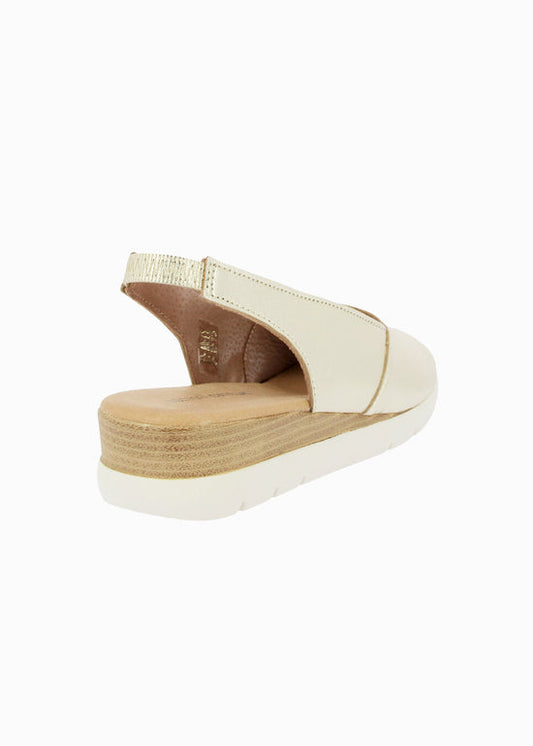 Sandalia Doctor Cutillas 37850 Platino Piel