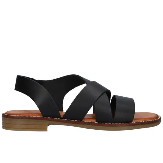 Sandalia Hee 23301 Vaquetilla Negro Piel