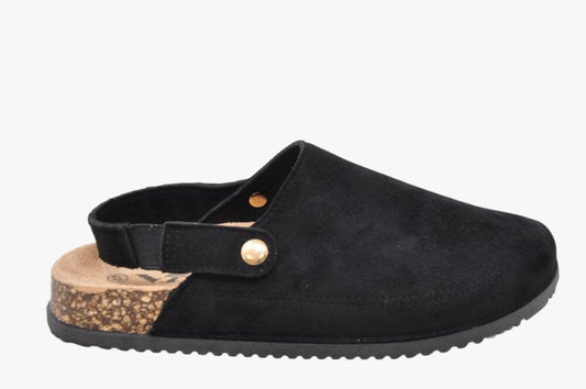 Zueco LL217 Negro Serraje