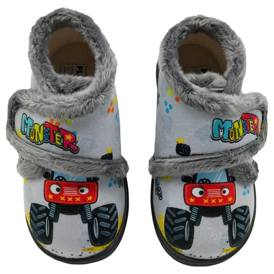 Zapatilla Plumaflex 12003 Monster Gris