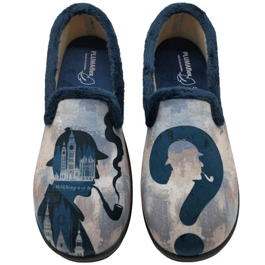 Zapatilla Plumaflex 12228 Detective Marino Cerrada
