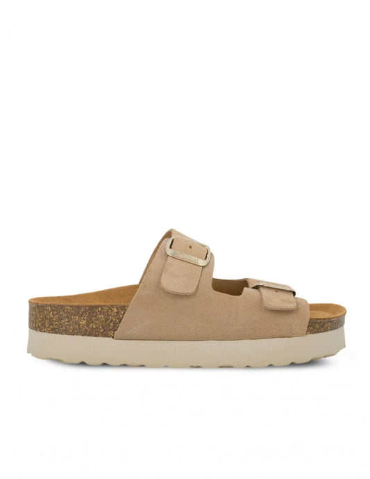 Sandalia Bio AUTENTI 16184 Serraje Topo Plataforma