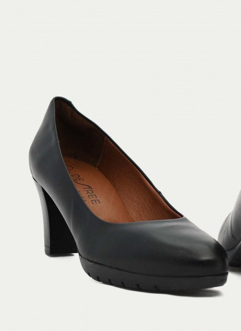 Zapato Desiree FOUR8 Negro Piel