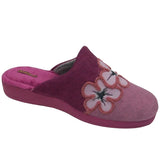 Zapatilla Devalverde 1167 Flores Berenjena