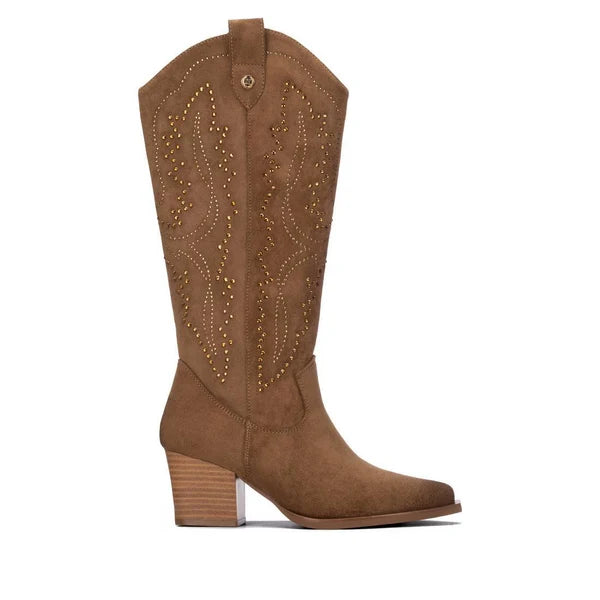 Bota Xti 146101 Taupe Brillos