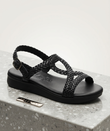 Sandalia Valeria´s 2612 Piel Negro