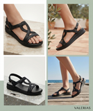 Sandalia Valeria´s 2612 Piel Negro