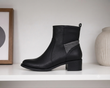 Botín Khloe 5210 Negro Piel