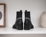 Botín Khloe 5210 Negro Piel