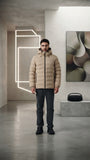 Chaqueta CMP 35K3697 Fix Hood Teak, Beige Teak, parka térmica para hombre