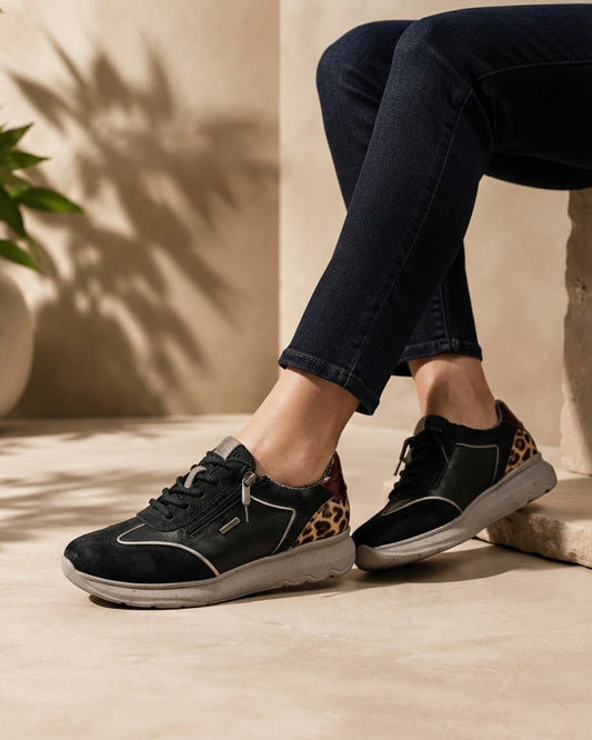 Deportivo Khloe 98003 Negro Piel