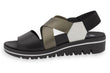 Sandalia Piesanto 260787 NATUR NEGRO ELÁSTICO ZINC