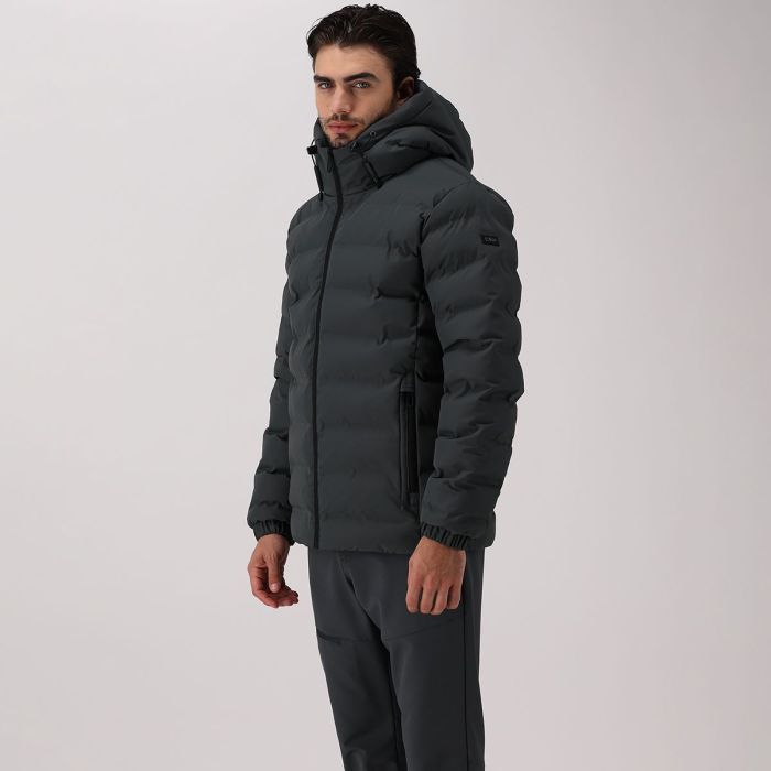 Chaqueta CMP 35K3697 Fix Hood Jungle, Verde Jungla, parka térmica para hombre