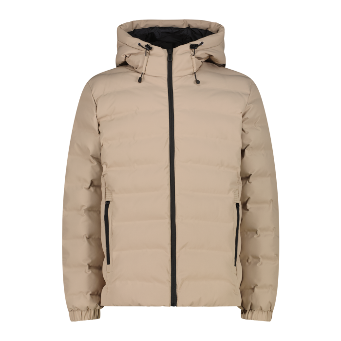 Chaqueta CMP 35K3697 Fix Hood Teak, Beige Teak, parka térmica para hombre