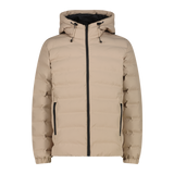 Chaqueta CMP 35K3697 Fix Hood Teak, Beige Teak, parka térmica para hombre