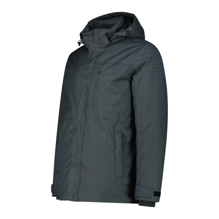 Chaqueta CMP 36K3697 Zip Hood Impermeable, para hombre, Verde Jungle Mel.