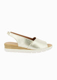 Sandalia Doctor Cutillas 37850 Platino Piel