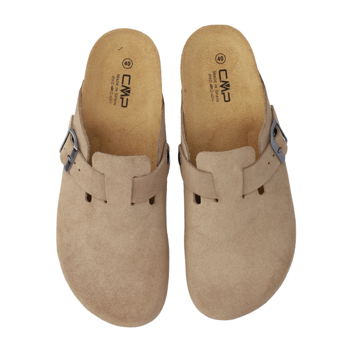 Zueco CMP 3Q89546 NAVARRO SLIPPERS SÉSAMO TAUPE PIEL