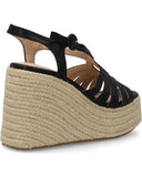 Sandalia HJN 25-1S Plataforma yute negro