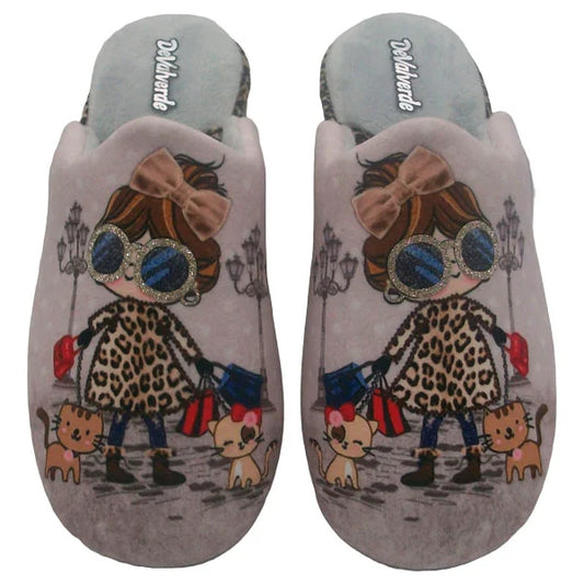 Zapatilla Devalverde 6081 Gris Muñeca
