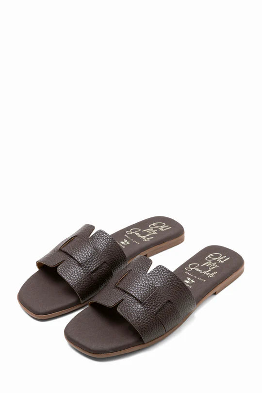 Sandalia OH MY SANDALS 5800 DOYA MARRÓN ALEXIA PIEL