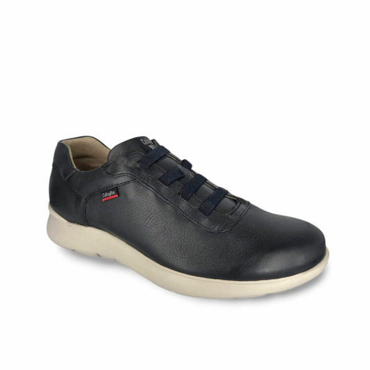 Zapato Callaghan 51314 Piel Azul Cordon Elastico