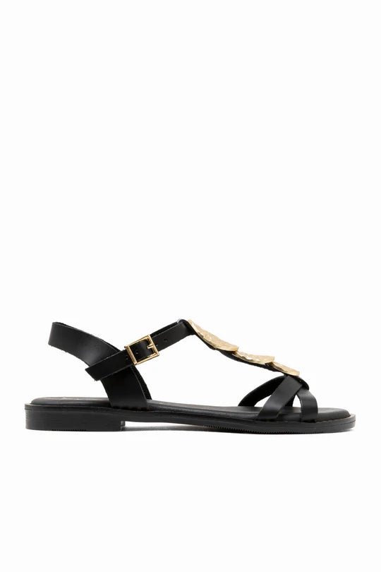 Sandalia OH MY SANDALS 5849 EDURNE PIEL NEGRO