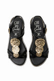Sandalia OH MY SANDALS 5849 EDURNE PIEL NEGRO