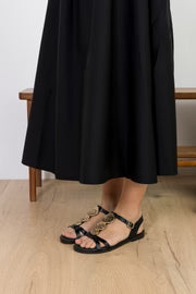 Sandalia OH MY SANDALS 5849 EDURNE PIEL NEGRO