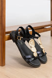 Sandalia OH MY SANDALS 5849 EDURNE PIEL NEGRO