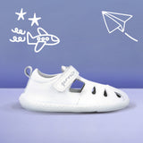 Sandalia Garvalin 242323-D Barefoot Piel Blanco