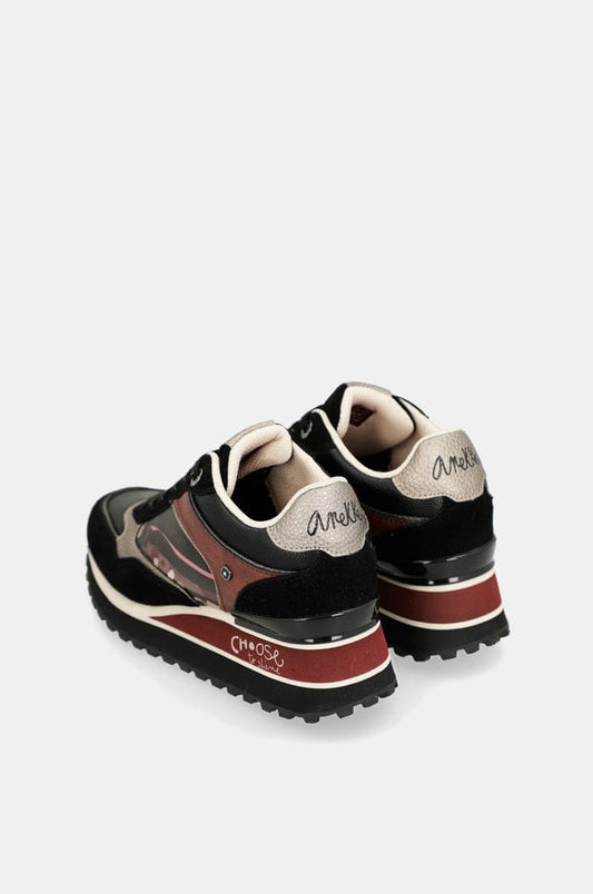 Deportivo Anekke 41380-746 London Black Negro Granate