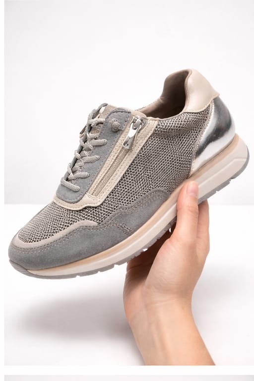 Deportivo Flexipies 381 azul plata piel