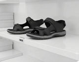 Sandalia velcro DEMAX 77864 UNISEX, trekking, senderismo, color negro