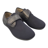 Zapatillas Doctor Cutillas 1506 Negro Elástica  con Velcro Cerrada
