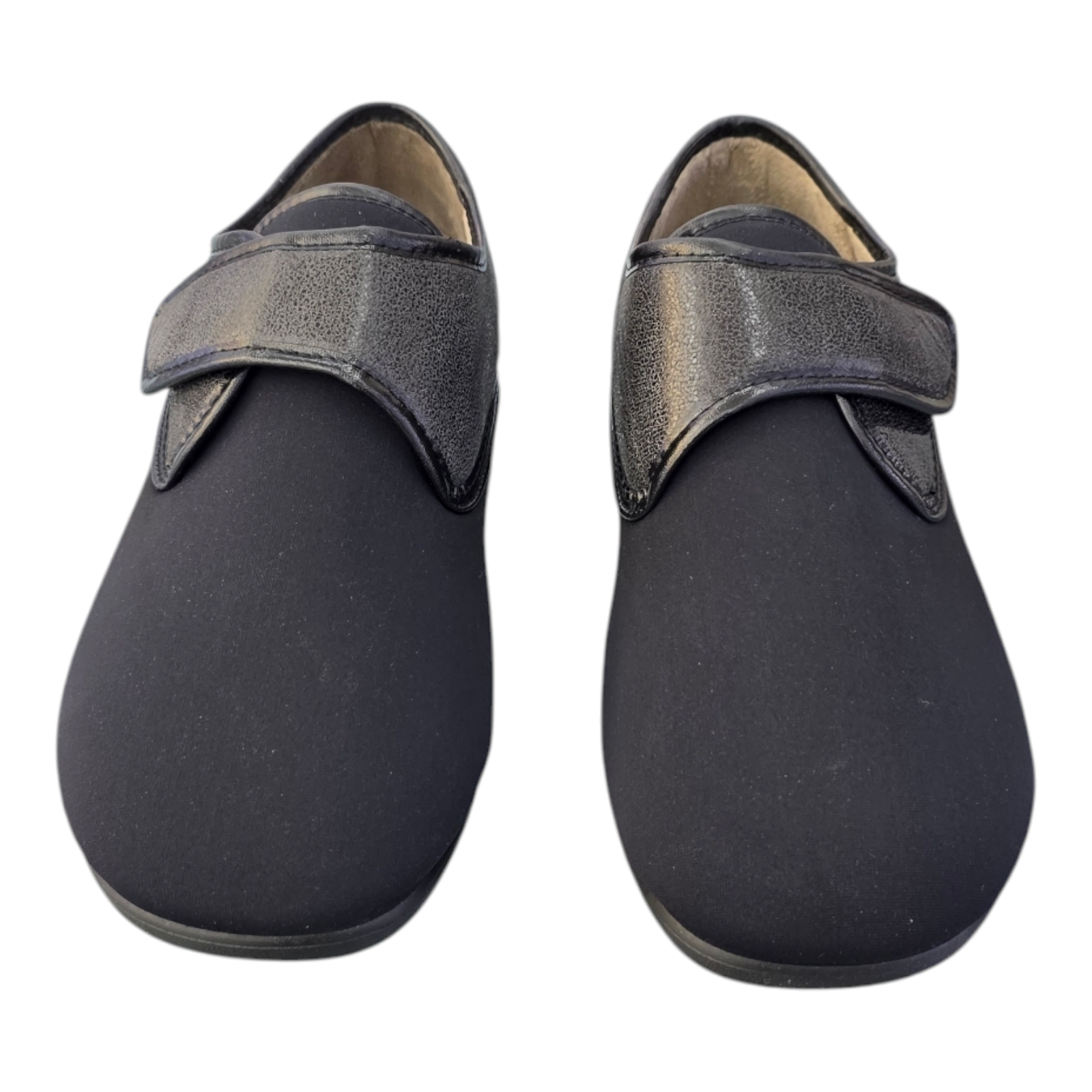 Zapatillas Doctor Cutillas 1506 Negro Elástica  con Velcro Cerrada
