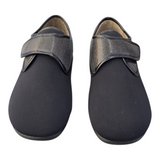 Zapatillas Doctor Cutillas 1506 Negro Elástica  con Velcro Cerrada