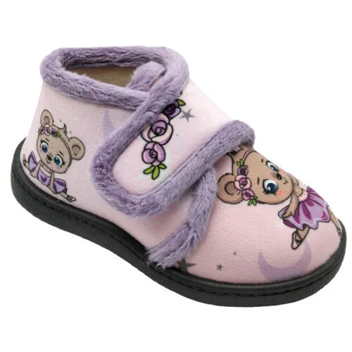 Zapatilla Plumaflex 12003 Rosa Ositos