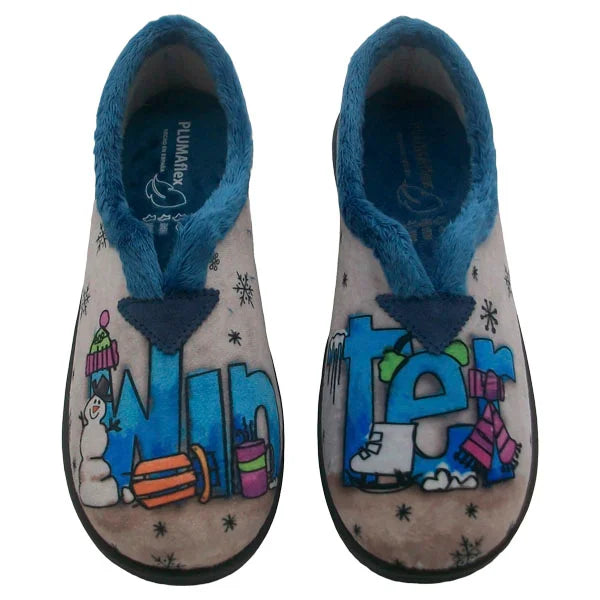 Zapatilla Plumaflex 12053 Winter Aguamar