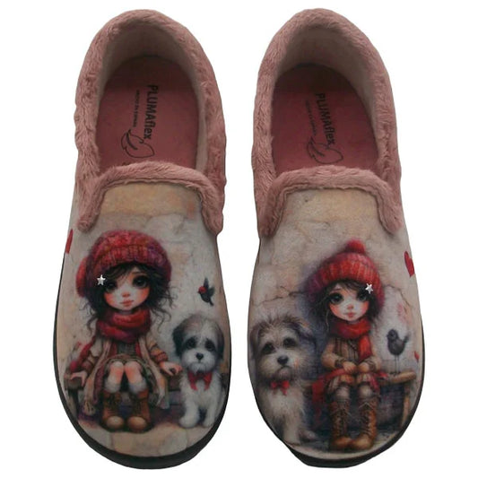 Zapatilla  Plumaflex 12076 Salmón
