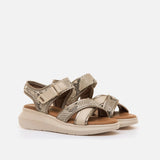 Sandalia Mustang 60933 Taupe  Serpiente