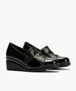 Zapato Pitillos 11531 Charol Cuña Negro