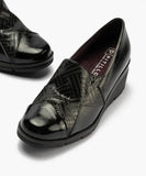 Zapato Pitillos 11531 Charol Cuña Negro