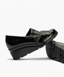 Zapato Pitillos 11531 Charol Cuña Negro
