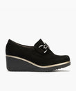 Zapato Pitillos 20530 Ante Cuña Negro