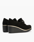 Zapato Pitillos 20530 Ante Cuña Negro